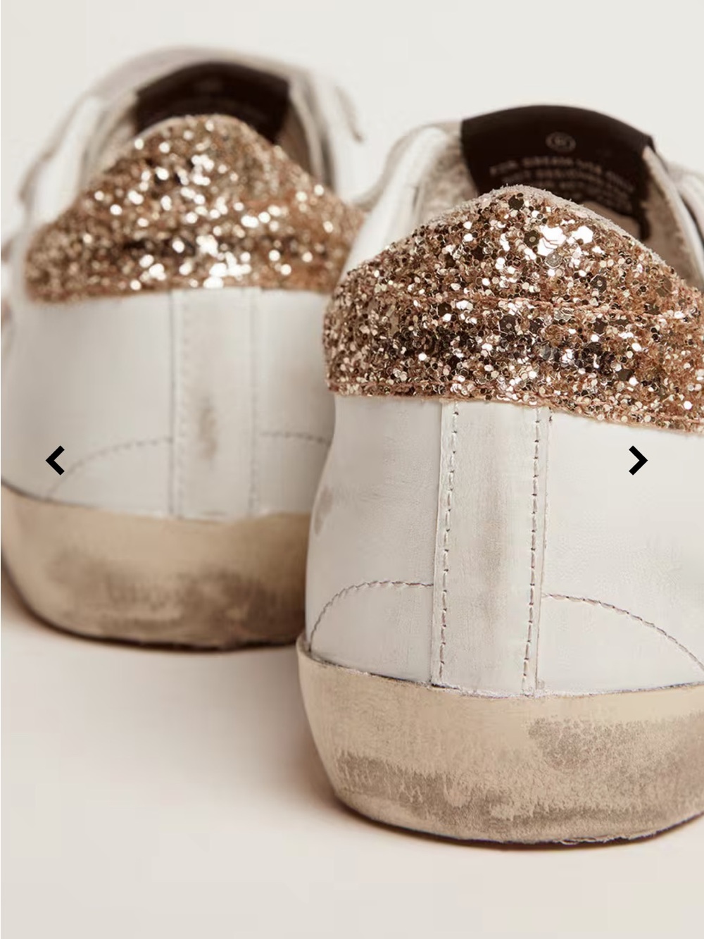 Women's Old School with gold star in laminated leather - Picture 4 of 4